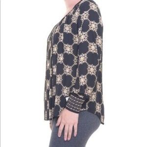 Alfa I Women Pearl Embellished Blouse Size 2